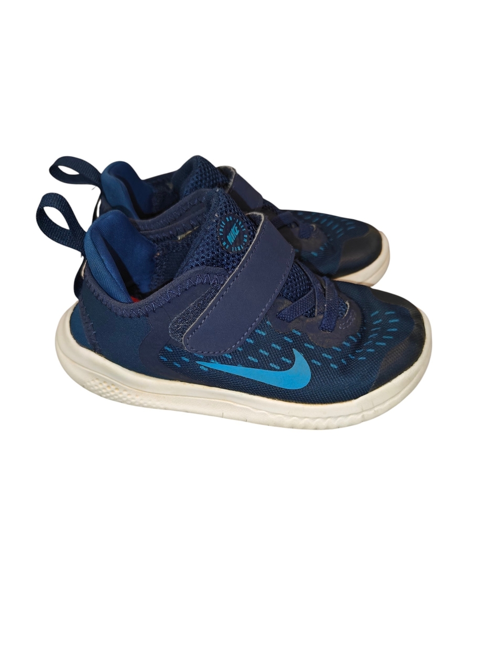 Nike Free RN Navy Blue sneakers size 10c toddler